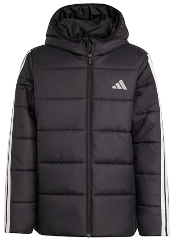 adidas Unisex Kids Essentials 3-Streifen gefütterte Kinderjacke