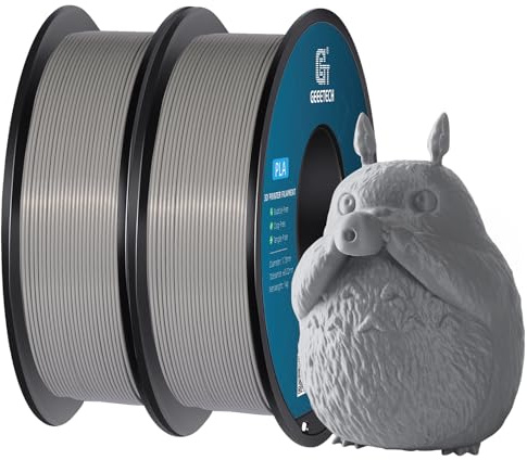 GEEETECH PLA Filament neue Grau, 2x1kg Spule für 3d Drucker