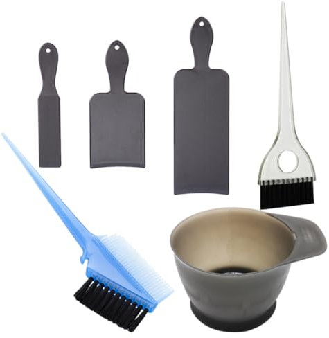 HAPINARY Haarfärbe-werkzeugset Diy-haarfärbeset Mit Färbebrett Friseur-werkzeug Wiederverwendbares Set Aus Hartplastik Für Heim-salon Haarfärben Schwarz Blau Transparent