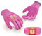 Vgo... 3 Paar Damen Gartenhandschuhe - Latex beschichtet Rutschfest, Atmungsaktiv & Langlebig für Outdoor, Bau, DIY | Maschinenwaschbar, Flexible Passform (3Paar/S/Magenta/RB6013-G)