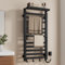 EMKE Sèche-Serviettes Électrique de Salle de Bain 1000 x 500 mm, Porte-Serviettes Chauffant électrique à température constante, Séchoir à Serviettes avec étagère 280W, Noir