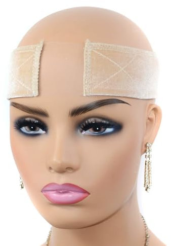 Elastisches Perückengriff Perücke Grip Stirnband, Verstellbare Elastisches Perückenband,Verstellbares Wig Grip Nahtlose Stirnband Für Perücke Sport Yoga (Nackt)