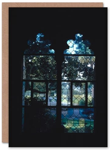 Artery8 John Margolies Art Card Cloister Hotel Stained Glass Window