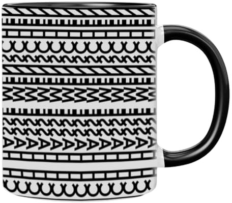 Ich Hasse Menschen Tasse Keramik Kaffeetasse Teetasse Lustige Tassen Beidseitig Bedruckt, Schwarz Keramik Kaffeebecher für Familien, Freunde Kaffeeliebhaber Geschenk