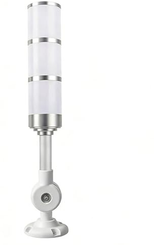 Industrielle Signalleuchte, Dreifarbige Turmleuchte, 3 W Mit 85-dB-Summer, DC24V-LED-Turmleuchte, Signalanzeige for Anlagensicherheit(Curved arm)
