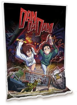 ABYSTYLE Acryl Diorama DAN DA DAN Momo & Okarun – Offizielles Produkt – Acryl-Figur – Key Art