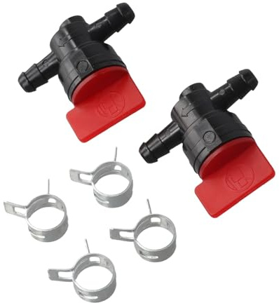 JoyousMall 1/10.2 cm Kraftstoffabsperrventil, gerades Inline-Gas-Absperrventil für kleine Motoren, Rasenmäher & für Outdoor-Stromgeräte
