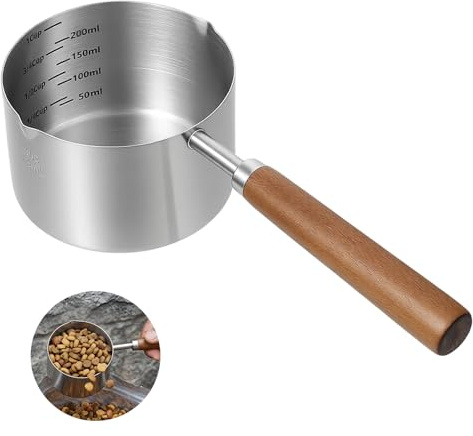 1 Cup Cat Dog Food Measuring Cup, Dog Food Scoop 304 Stainless Steel