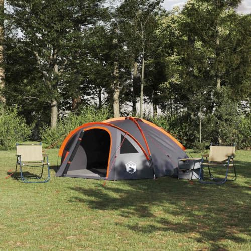 Runheo Campingzelt 4 Personen mit 308 x 268 x 130 cm, Polyester Kuppel Zelt, wasserdicht, leicht, mit Moskitonetz und Vorraum, ideal für Familie, Outdoor Trekking, Strand und Festival