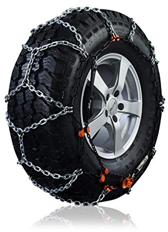 Weissenfels REX TR NR9 Schneeketten, zugelassen, 1 Paar – empfohlen für Lieferwagen, Wohnmobile, Allradfahrzeuge und leichte Transporte, NRTR090STD