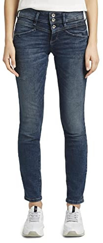 TOM TAILOR Damen Alexa Slim Jeans mit Bio-Baumwolle