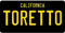 Inga Toretto California Nummernschild 15,2 x 30,5 cm