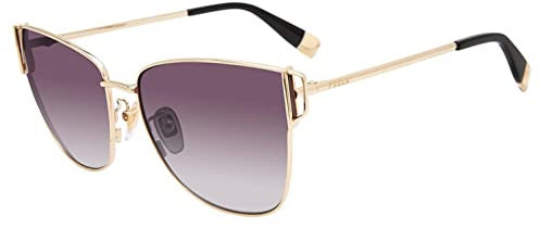 Furla Damen Sfu464 Sonnenbrille, Glänzendes Kupfer, Gold, 56