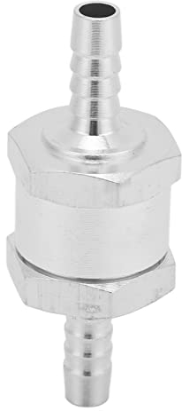 Auto Rückschlagventil, Auto Boot 1 Weg Rückschlagventil 4mm-16mm Aluminiumlegierung Universal für Benzin, Biodiesel, Wasser, Kühlmittel, Öl (6mm)