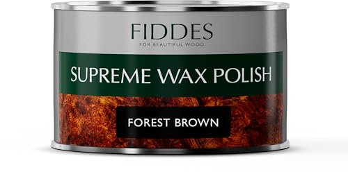 Fiddes Supreme Wax Polish 400 ml, Forest Brown