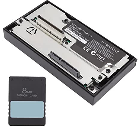 Dpofirs SATA Interface Network Adaptor HDD Hard Disk Adapter For PS2, Support SATA 2.5 and 3.5, with 8MB FMCB V1.953 Memory Card Free McBoot