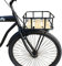 Sport Tent Front Bike Rack with Basket,Wooden Bike Pannier Rack Bicycle Front Carrier Holland Road Bike Accessories