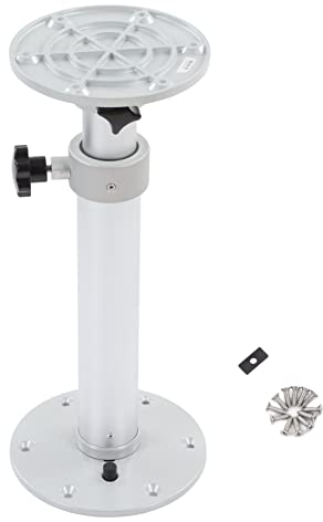 KIMISS RV-Tischbein, Sockel 460 Bis 700 Mm, Verstellbare Beine, Möbeltisch, 360 ° Drehbar, für Wohnmobil, Wohnwagen, Boot