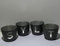Windlicht Set 4-er Sylt Eisen 10cm Anthrazit-Silber