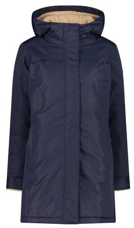 CMP Damen Hoodie Parka, Black Blue, 46