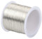 Volumoon Schmuckdraht, 0.4mm x 100m Basteldraht Dünn Blumendraht, Premium Bindedraht, Kupferdrahtrolle zur Schmuckherstellung Kupferdraht für Basteln und Schmuck Herstellung, Silber
