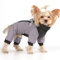 PIURUF Warmer Hundemantel, wasserdichte Hunde-Winterjacke für kleine/mittelgroße Hunde, 4 Beine, winddicht, reflektierender Schneeanzug