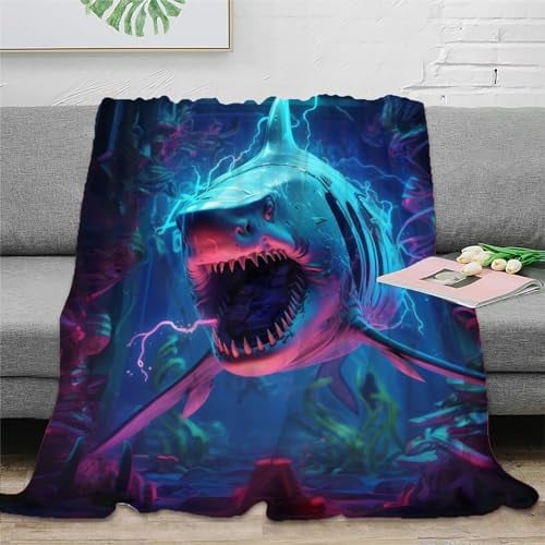 Strunt Hai Kuscheldecke Flauschige Personalisierte Decke Geschenke, Super Weiche Hai Decke Flanell 50x60inch(127x152cm)
