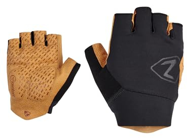 Ziener Herren CAJ Fahrrad/Mountainbike/Radsport-Handschuhe | Kurzfinger - atmungsaktiv,dämpfend, tan, 9,5