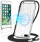 Oelrstfe Coque Magnétique pour iPhone 8 Plus/iPhone 7 Plus avec Cordon, Compatible avec MagSafe, Ultra Mince Transparente Silicone Housse avec Collier, Antichoc Étui pour iPhone 8 Plus, Transparente