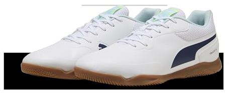 Puma Truco Iii Fußballschuh für Damen und Herren, Puma White Aqua Fizzy Light, 44.5 EU