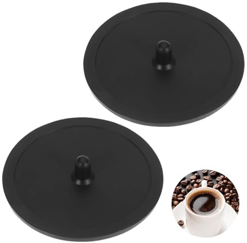 NIYATA 2 Pcs Cleaning Disc Backflush Disc,50MM Rubber Blind Filter for Espresso Machine,Durable Coffee Machine Blanking Disc,Backflush Disk,Coffee Machine Blind Filter Discs