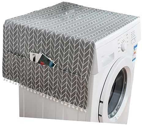 KOMBIUDA Waschmaschinenabdeckung Abdecktuch Für Waschmaschinen Und Kühlschränke Haushaltsabdeckungstuch Aus Atmungsaktivem Material Für Waschküche