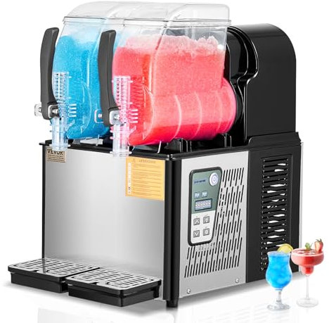 VEVOR XRJ4LX2 slush eismaschine, Edelstahl + ABS + PC
