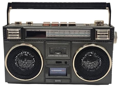 Bluetooth Speaker Portable Wireless Boombox Radio Retro Vintage iOS Android Tablet Desktop Smartphone