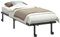 vidaXL Bettgestell ohne Matratze Klappbar Schwarz 80x200 cm Stahl, Bettrahmen, Bett, Bettrahmen klappbar, Metallbett, Bettgestell klappbar