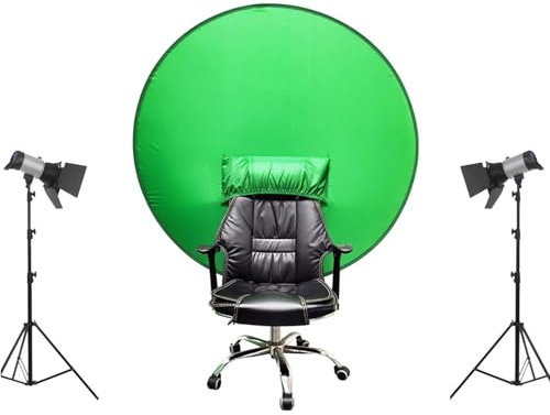Screen Background with Stand,Portable Screen Background,Collapsible Background,for Gaming,Photo Studio,Streaming,Live Streaming,Meeting