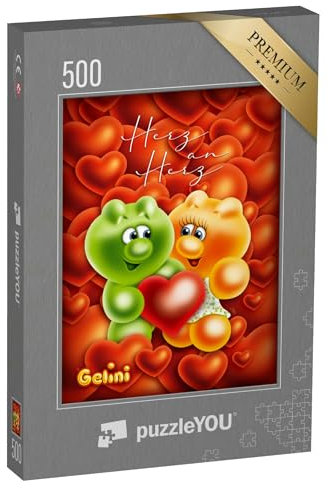 puzzleYOU: Puzzle 500 Teile „Gelini Herz“