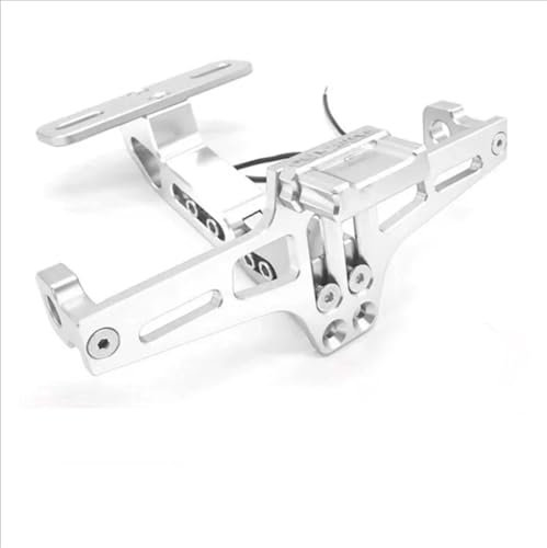 License Plate Frame For Suzuki KATANA GSX750F GSR750 GSXS750 GSX650F Accessories Rear Tail Tidy Fender Eliminator Kit License Plate Holder Bracket(Silver)