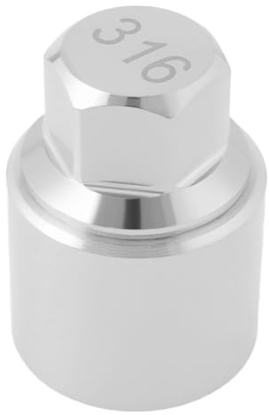 Hoite Tuerca de seguridad para rueda de coche, llave de vaso para extracción de tornillos, llave de vaso antirrobo, compatible con Mercedes Benz (316)