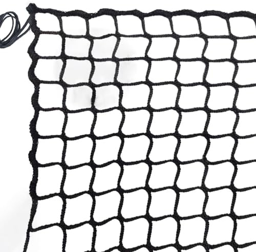 Rete di Sicurezza per Bambini Gatti, Rete di Protezione Arresto Caduta Zenza Nodi Resistente All'Usura per Scale e Balconi Ringhiere Altalena Da Giardino(Size:1 * 4m(3 * 13ft),Color:black)