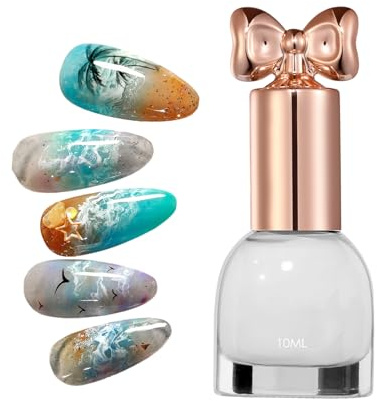 Couleurs Gel 10ml Effet Marbré Aquarelle Esthétique | Gel Ondulé Outils de Beauté pour Ongles Pour Femmes Filles Adultes Débutants Experts Rencontres Mariage Maison Appartement