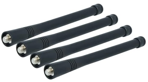 vhbw 4X Antenne kompatibel mit Motorola GP328 | GP330, GP340, GP360, GP3688, GP344, GP360-11b, GP380, GP338 Plus Funkgerät - 15,1 cm Schwarz