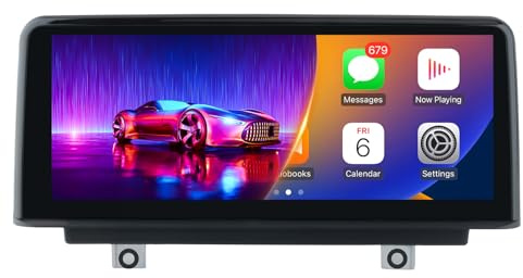 AWESAFE Autoradio pour BMW Série 1/2/3/4 F20/F21/F22/F23/F30/F31/F32/F33/F34/F35/F36(NBT System, 2012-2016), Écran Tactile HD 10,25, CarPlay&Android Auto sans Fil, Bluetooth/USB/WiFi