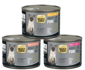 Select Gold Nassfutter Katze Pure Mixpaket 6 x 200g