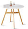 Designetsamaison Table à Manger Ronde scandinave en Bois 100cm - Umbria