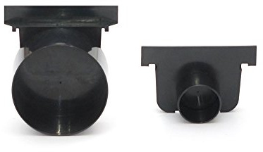 2x Stirnwände für Entwässerungsrinne Terrassenrinne 98mm Komplett