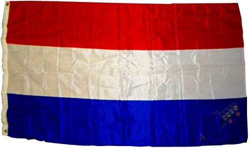 Calidad - Bandera Holanda Holanda Bandera, 250 x 150 cm, EXTREMADAMENTE RESISTENTE, no es un producto barato de china, Peso de la tela aprox. 100 g/m², muy robusta, extra resistentes ojales de latón