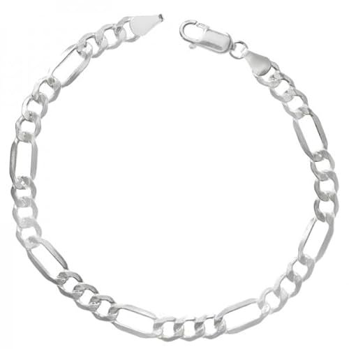 Pulsera hombre eslabón 3 x 1 Plata de Ley 925 - Joyas para hombre