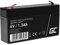GreenCell® Rechargeable Batterie AGM 6V 1,3Ah accumulateur au Gel Plomb Cycles sans Entretien VRLA Battery étanche Résistantes| Jouets | Installations d'alarme | Véhicules pour Enfants
