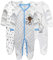 Kiddiezoom Unisex Schlafstrampler Baby Jungen Overall 3er Pack Pyjamas Baumwolle Strampler Jumpsuits Langarm Spieler Babykleidung mit